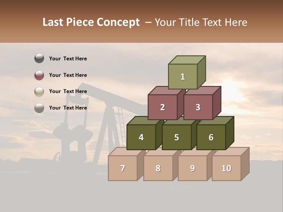 Drill Gas Crude PowerPoint Template