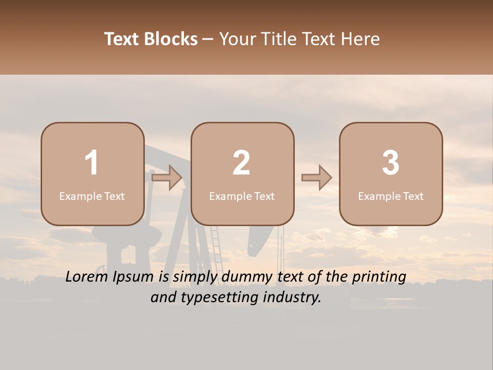 Drill Gas Crude PowerPoint Template