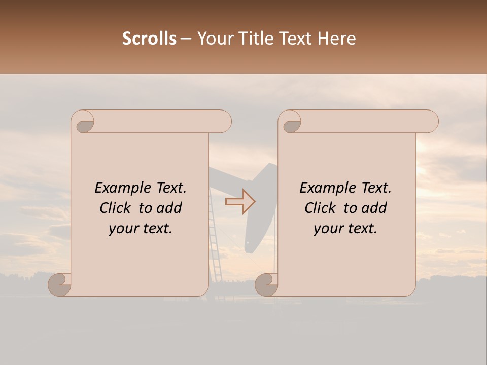 Drill Gas Crude PowerPoint Template