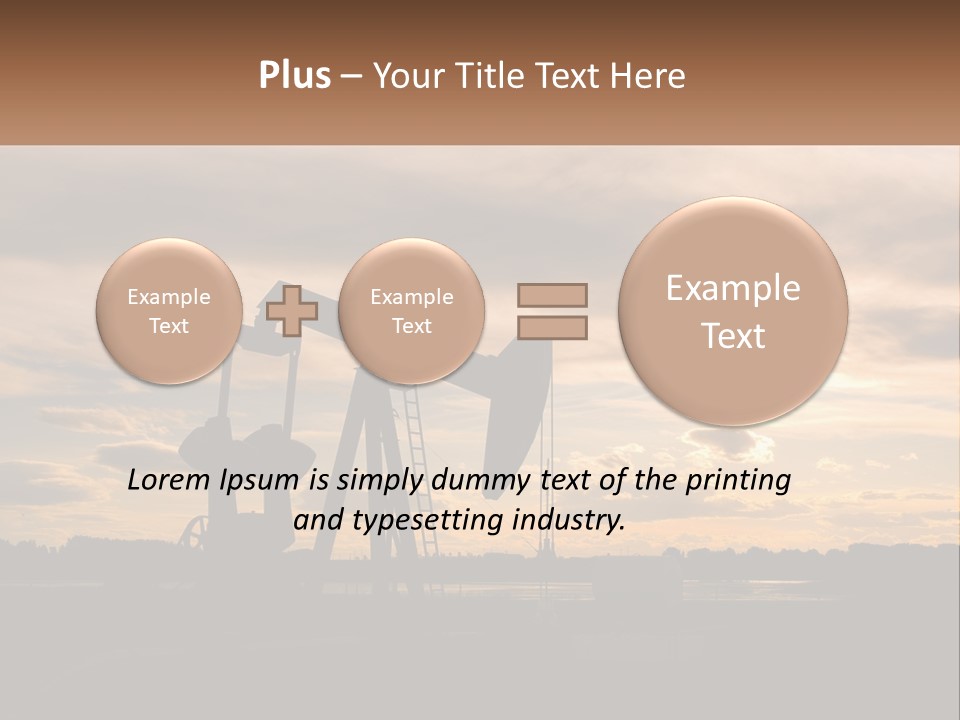 Drill Gas Crude PowerPoint Template