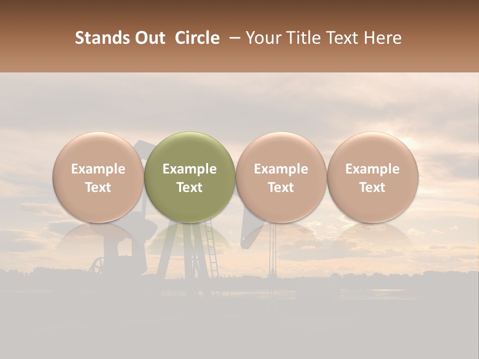Drill Gas Crude PowerPoint Template