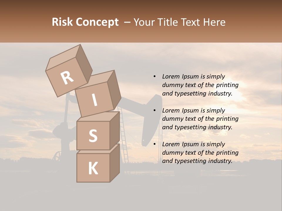 Drill Gas Crude PowerPoint Template
