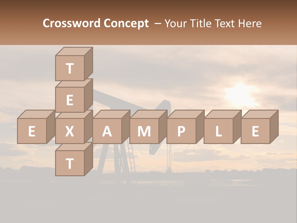 Drill Gas Crude PowerPoint Template