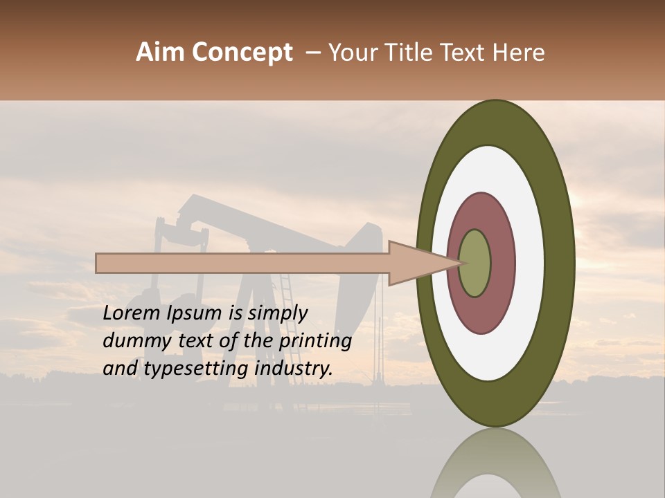 Drill Gas Crude PowerPoint Template