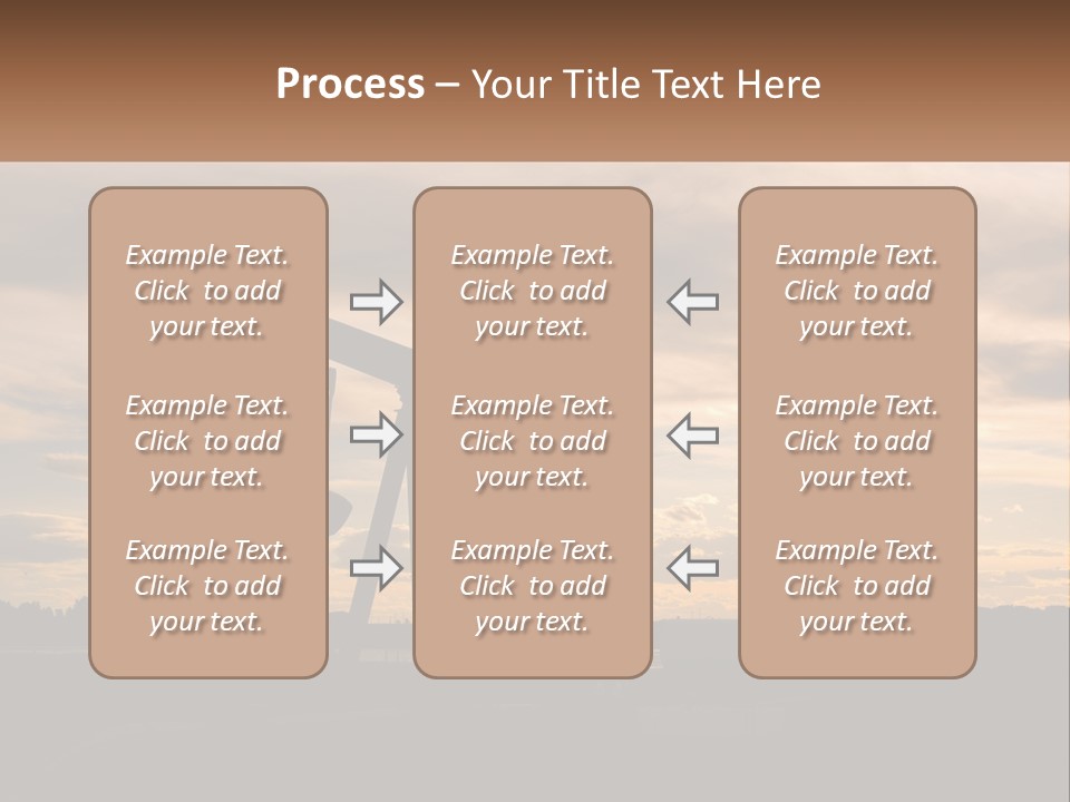 Drill Gas Crude PowerPoint Template