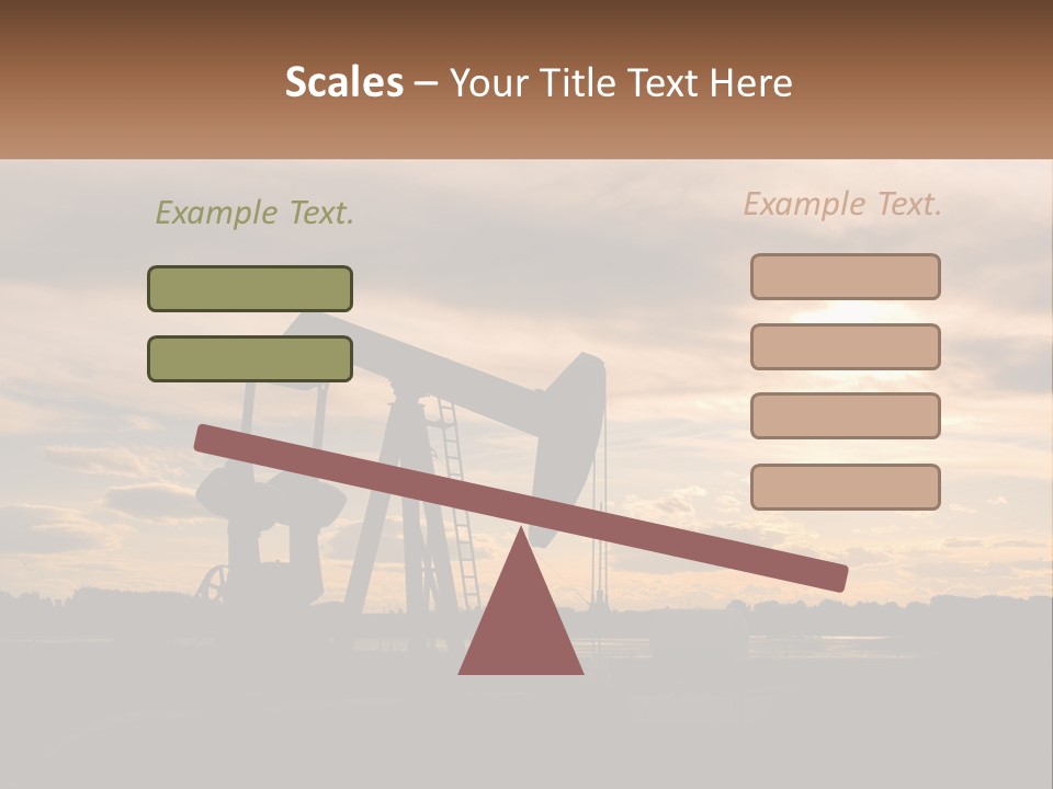 Drill Gas Crude PowerPoint Template