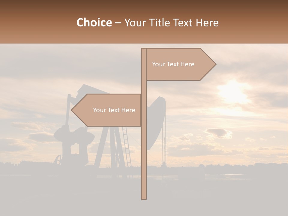 Drill Gas Crude PowerPoint Template