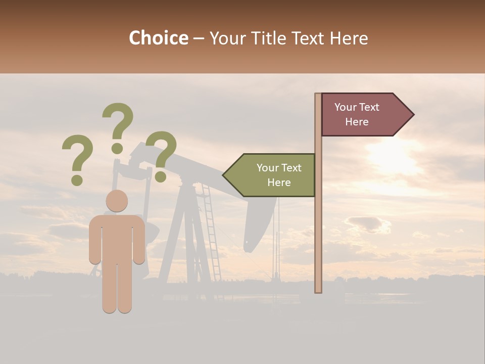 Drill Gas Crude PowerPoint Template