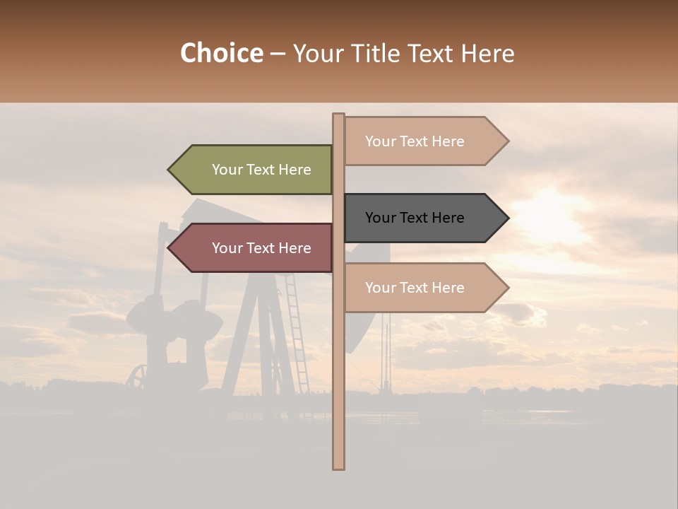Drill Gas Crude PowerPoint Template
