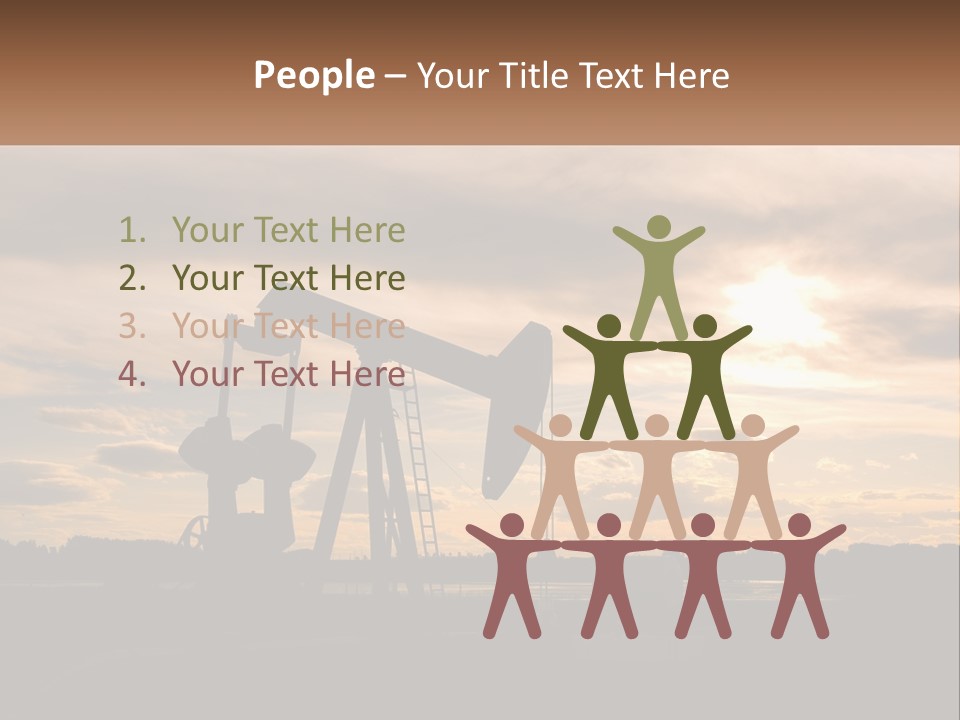Drill Gas Crude PowerPoint Template