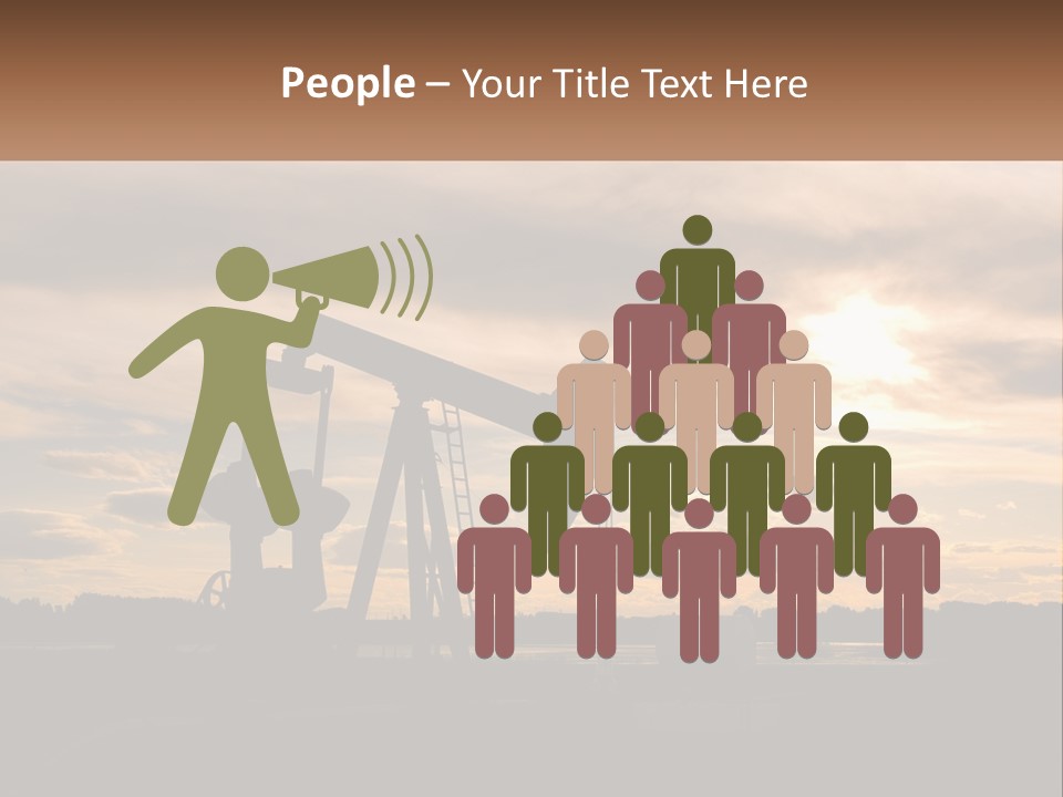 Drill Gas Crude PowerPoint Template