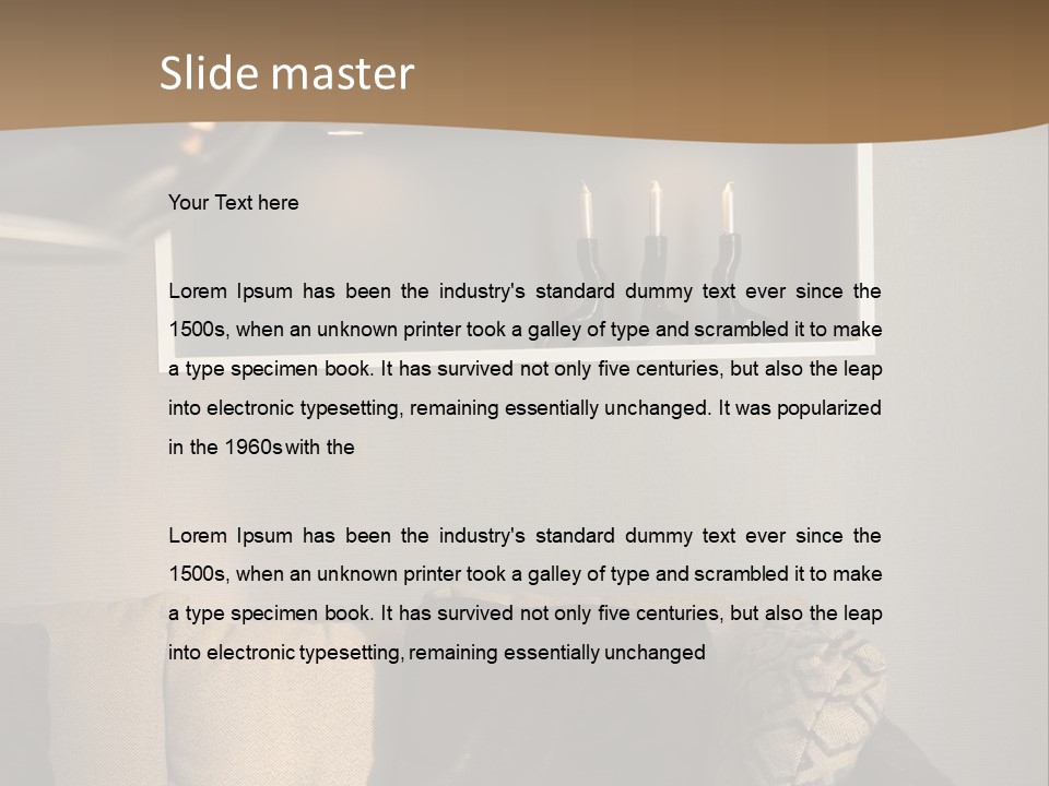 Furniture Elegant Living PowerPoint Template