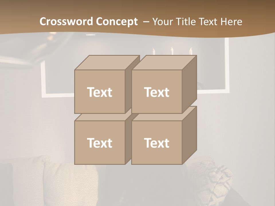 Furniture Elegant Living PowerPoint Template