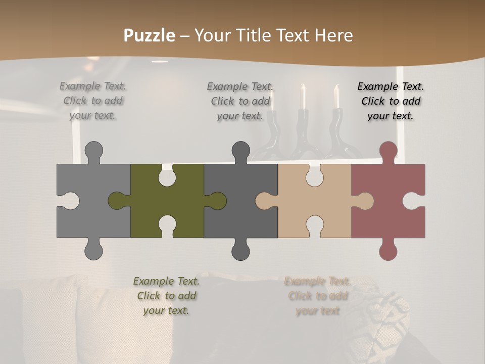 Furniture Elegant Living PowerPoint Template