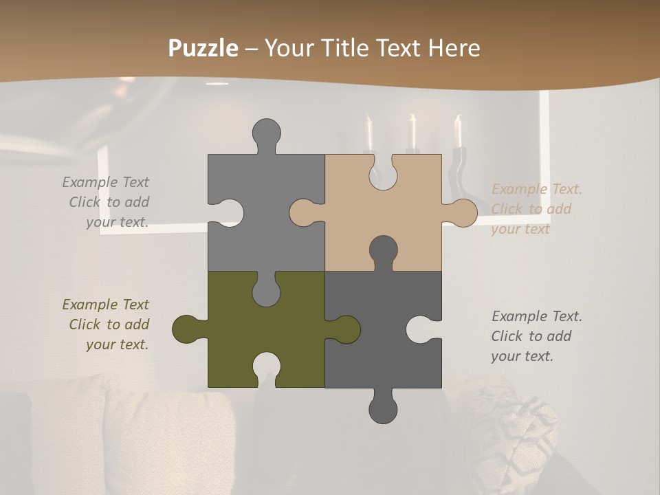 Furniture Elegant Living PowerPoint Template