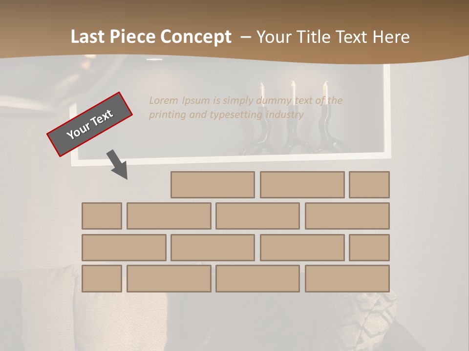 Furniture Elegant Living PowerPoint Template
