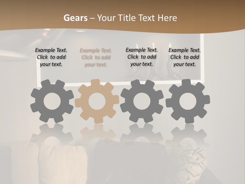 Furniture Elegant Living PowerPoint Template