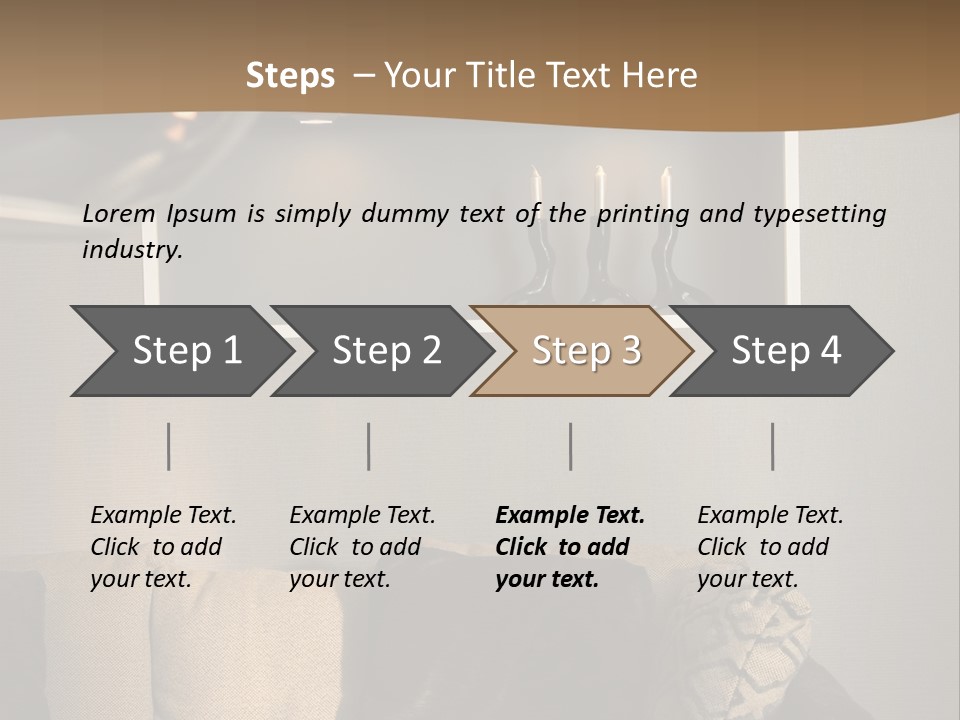 Furniture Elegant Living PowerPoint Template