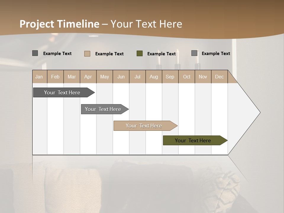 Furniture Elegant Living PowerPoint Template