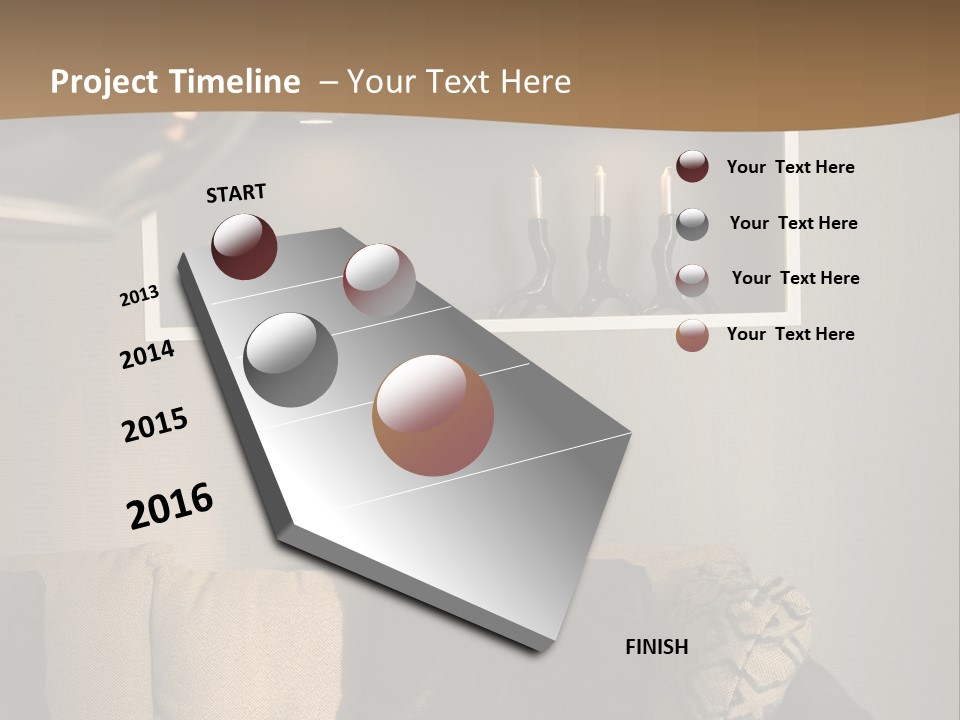 Furniture Elegant Living PowerPoint Template