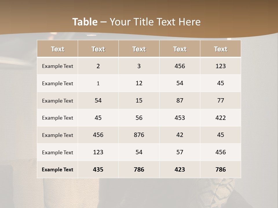 Furniture Elegant Living PowerPoint Template