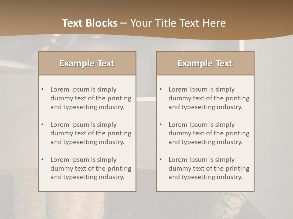 Furniture Elegant Living PowerPoint Template