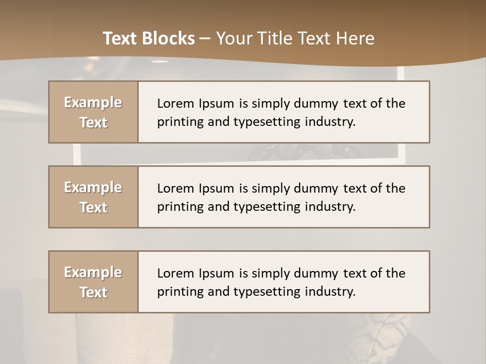 Furniture Elegant Living PowerPoint Template