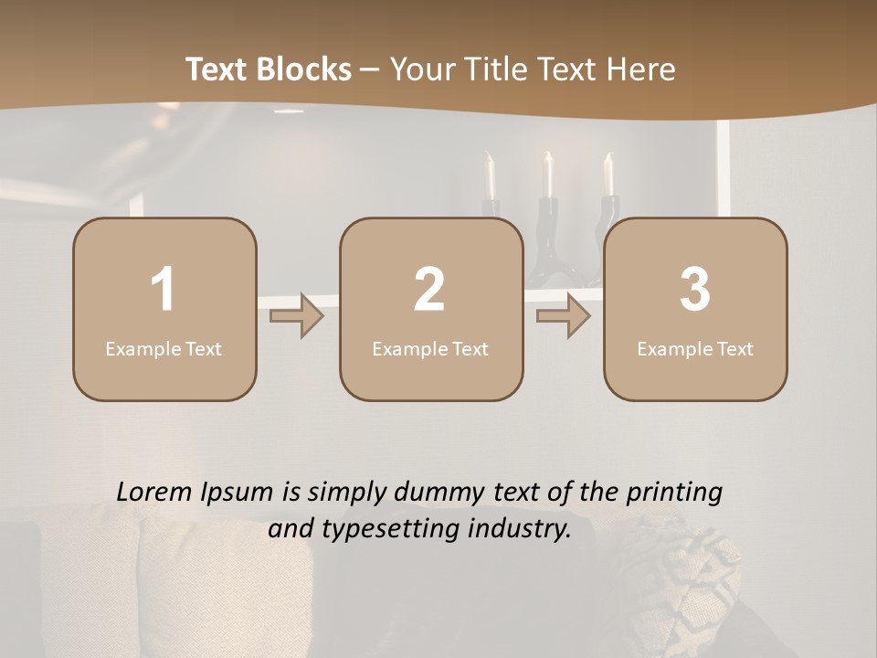 Furniture Elegant Living PowerPoint Template