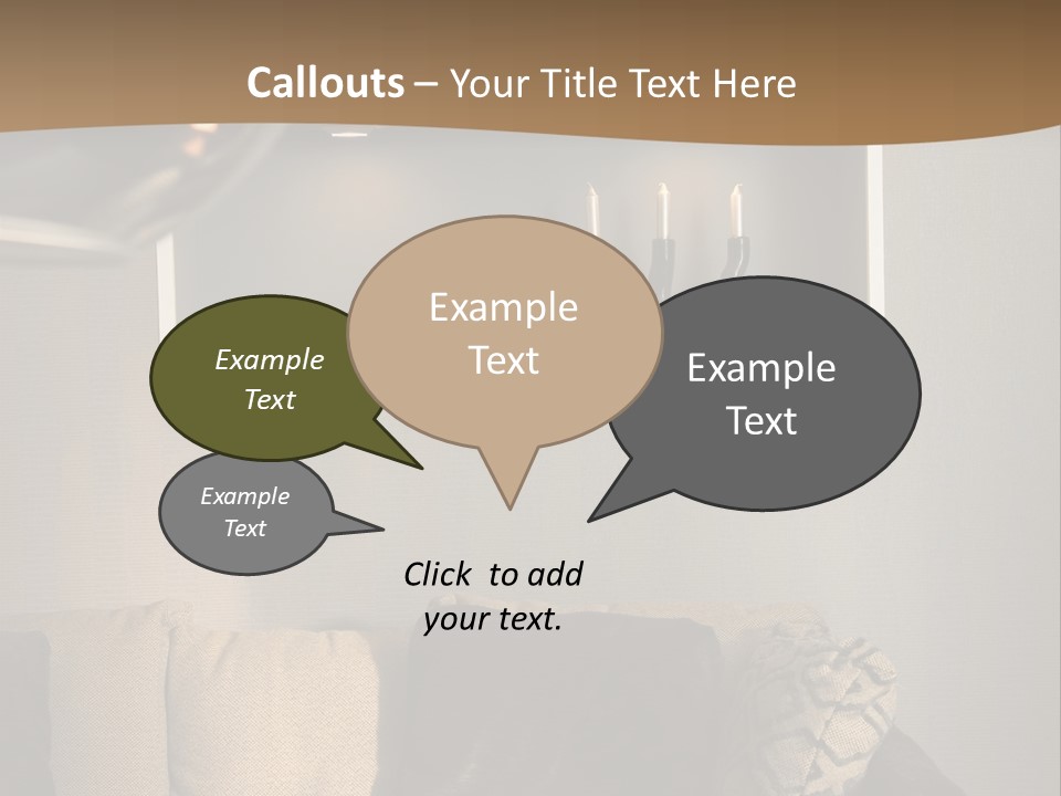 Furniture Elegant Living PowerPoint Template