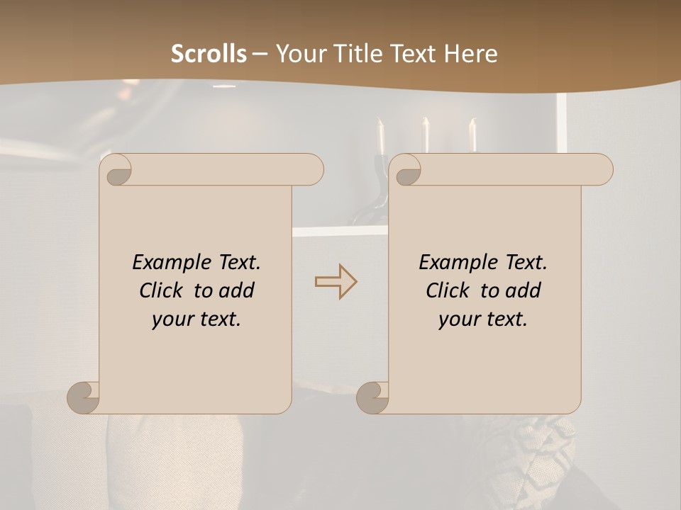 Furniture Elegant Living PowerPoint Template