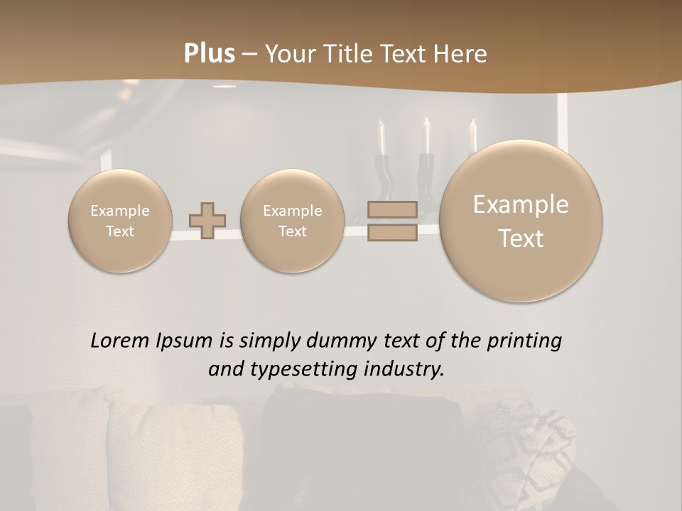 Furniture Elegant Living PowerPoint Template