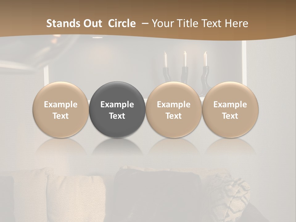 Furniture Elegant Living PowerPoint Template