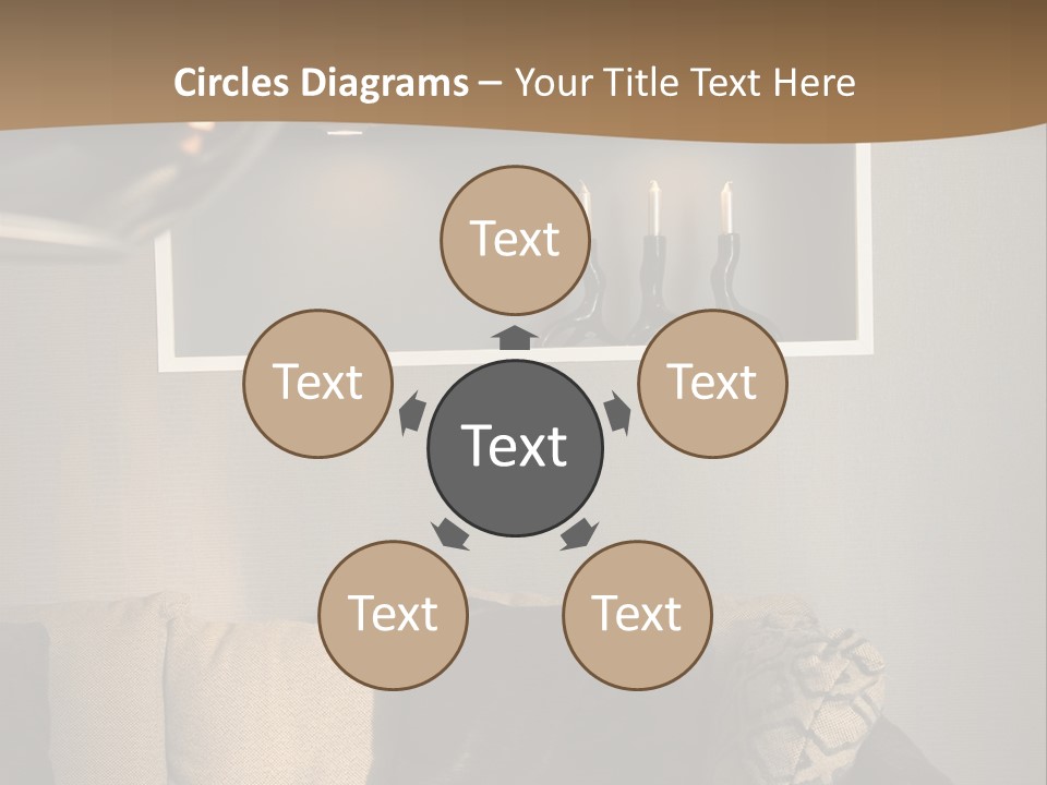 Furniture Elegant Living PowerPoint Template