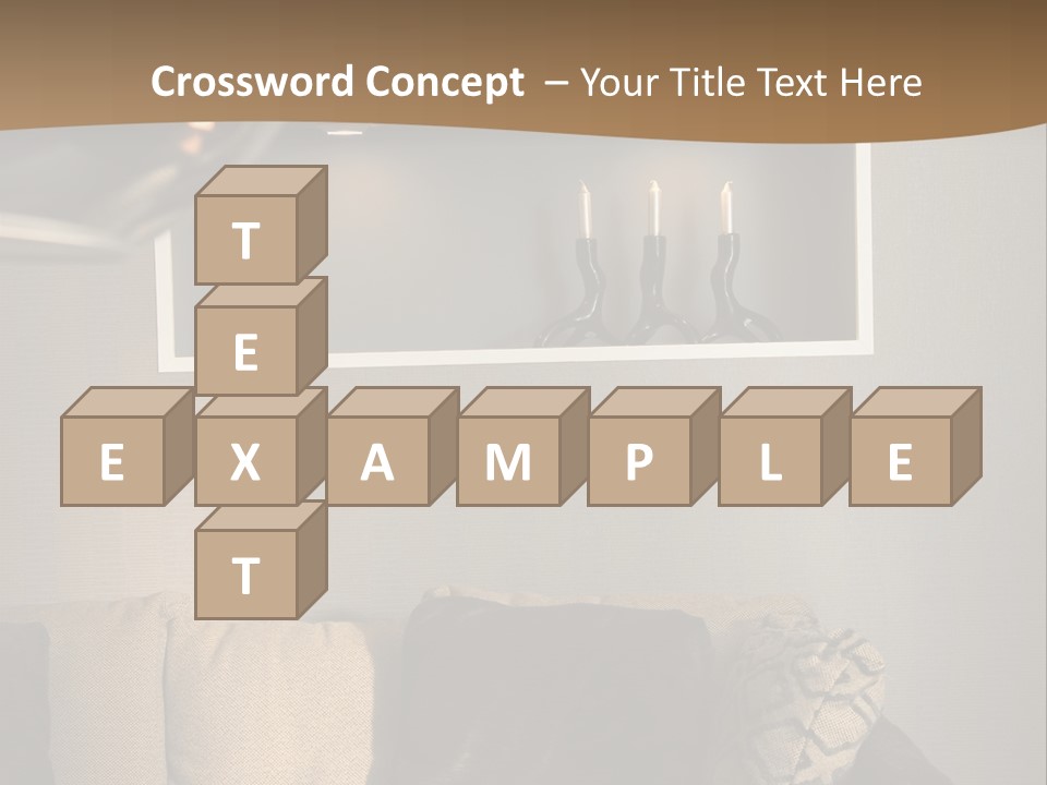 Furniture Elegant Living PowerPoint Template