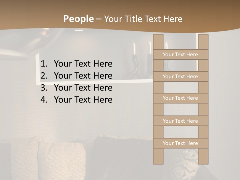 Furniture Elegant Living PowerPoint Template