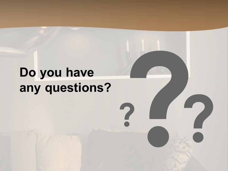 Furniture Elegant Living PowerPoint Template