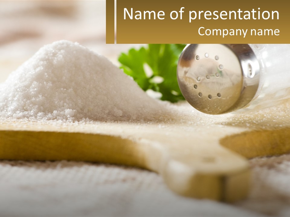 Organic White Cook PowerPoint Template