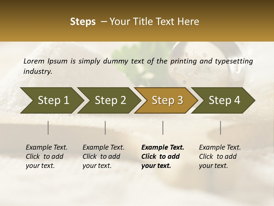 Organic White Cook PowerPoint Template