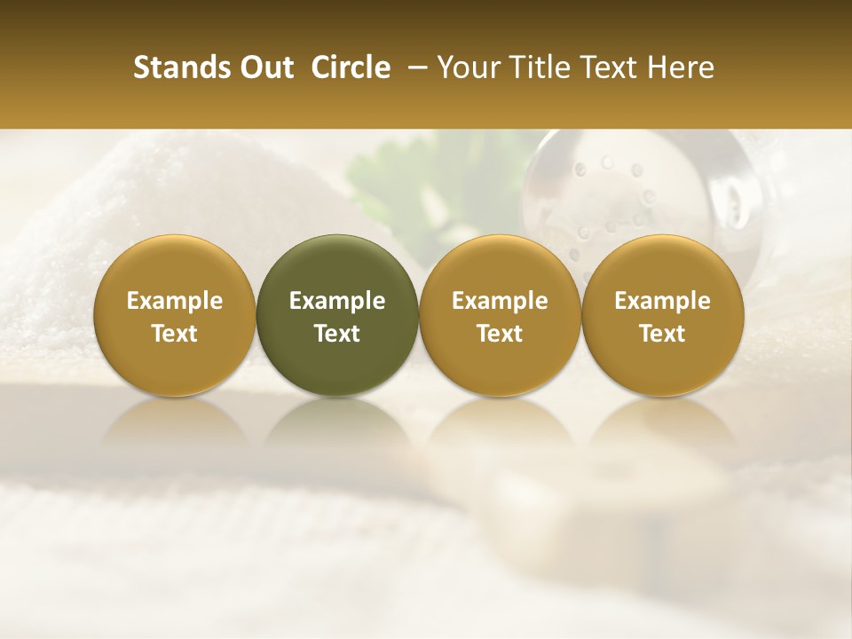 Organic White Cook PowerPoint Template