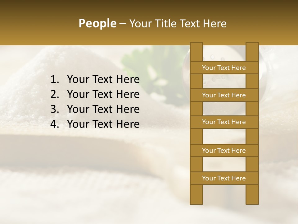 Organic White Cook PowerPoint Template