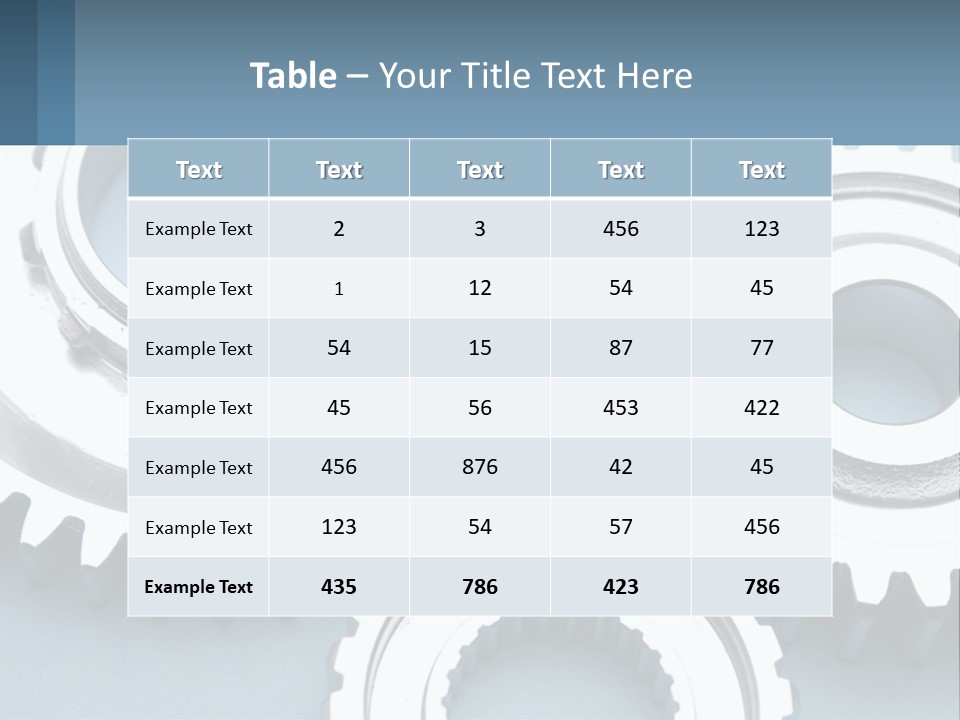 Engineering Idea Metaphor PowerPoint Template
