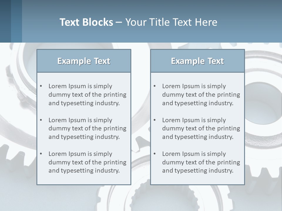 Engineering Idea Metaphor PowerPoint Template