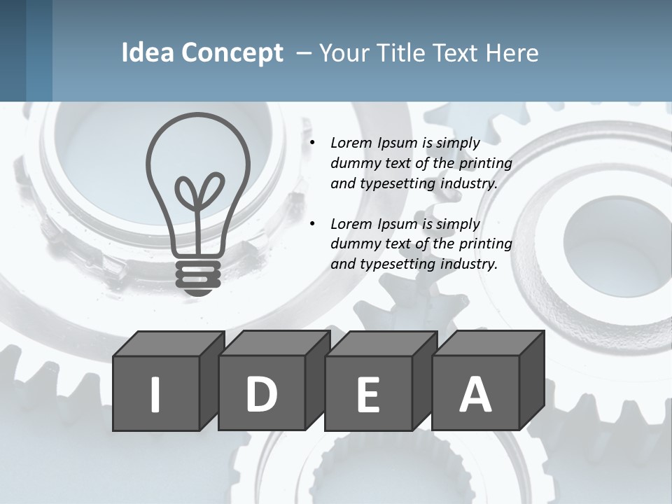 Engineering Idea Metaphor PowerPoint Template