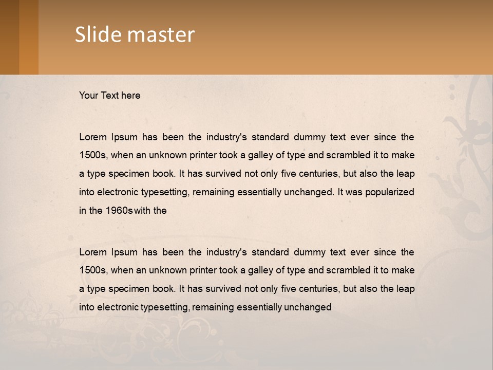 Wall Crease Rusty PowerPoint Template