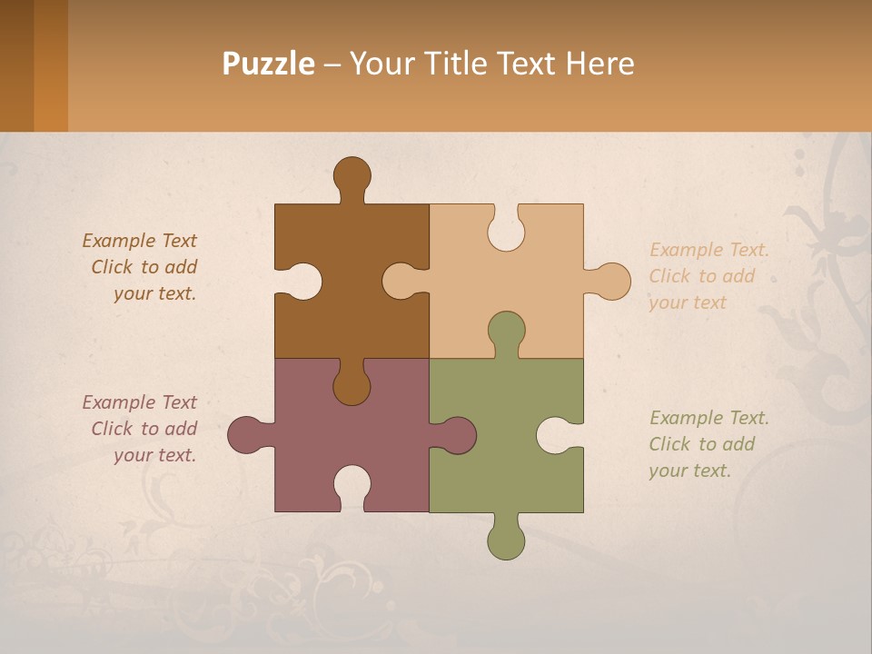 Wall Crease Rusty PowerPoint Template