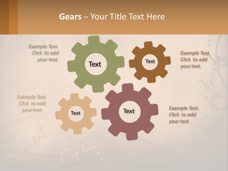 Wall Crease Rusty PowerPoint Template