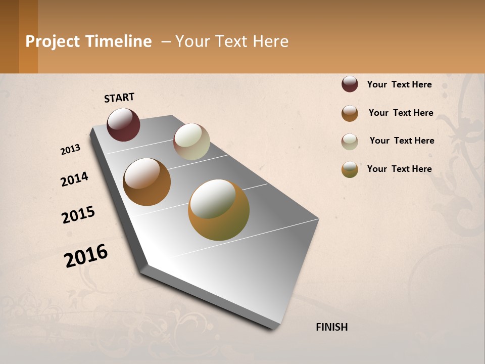 Wall Crease Rusty PowerPoint Template