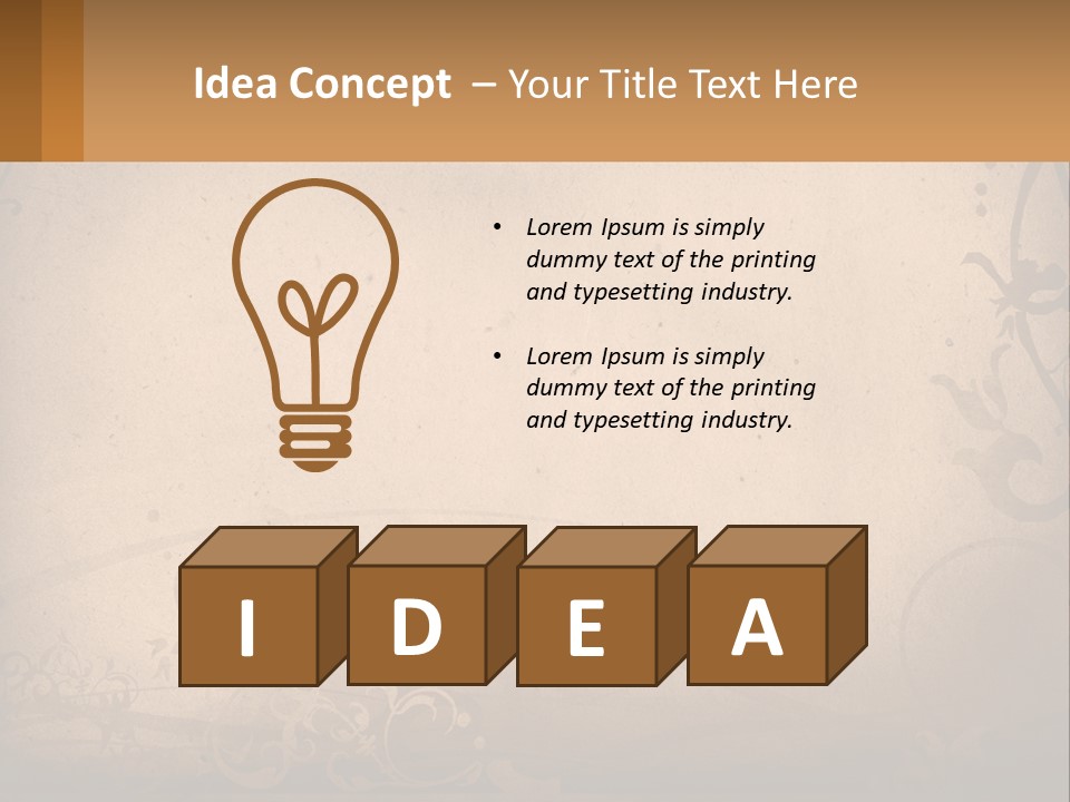 Wall Crease Rusty PowerPoint Template