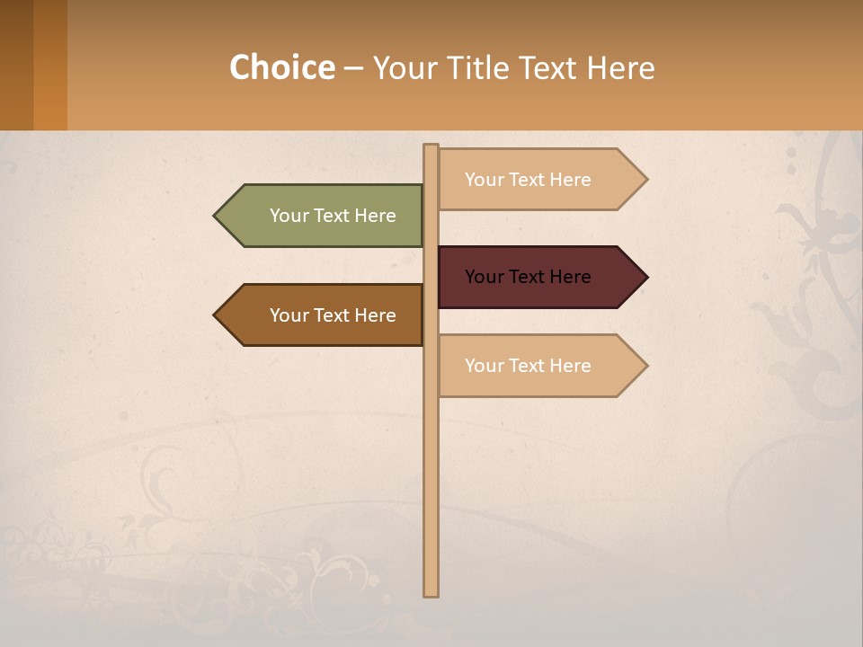 Wall Crease Rusty PowerPoint Template