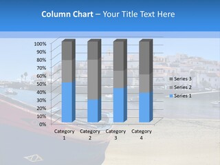 Palm Houses Sea PowerPoint Template